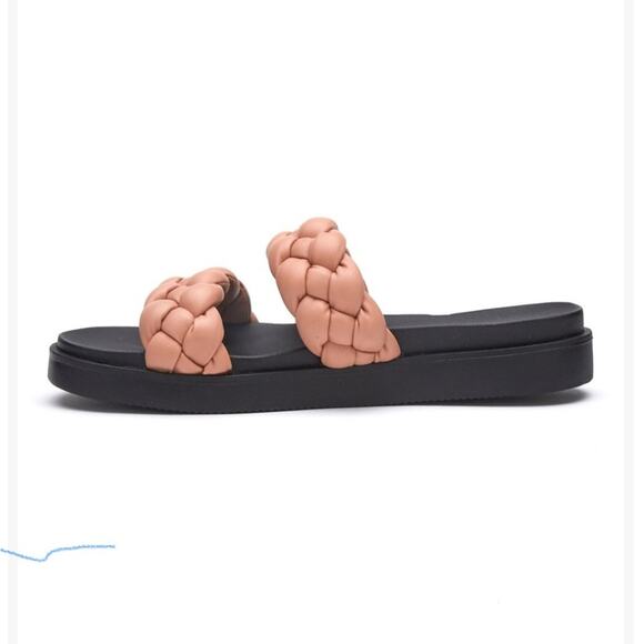 Coconuts by Matisse Ladies' Blush & Black Maisy Braid-Strap Sandal size 8 NWT - Picture 3 of 9